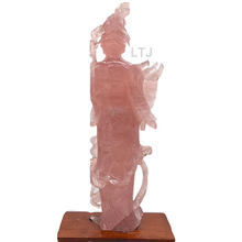 将图片加载到图库查看器,Rose Quartz sculpture from Qing Dynasty