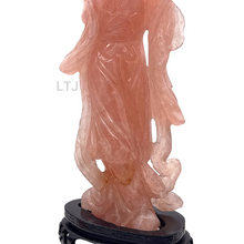 Cargar imagen en el visor de la galería, Rose Quartz carving from Qing Dynasty