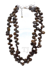 Load image into Gallery viewer, Bronzite chip layered necklace with lobster clasp and extension chain