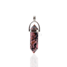 将图片加载到图库查看器,Rhodonite point pendant