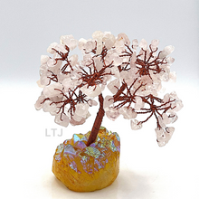 将图片加载到图库查看器,Rose Quartz Gemstone Tree