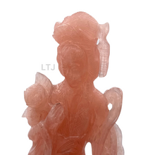 Cargar imagen en el visor de la galería, Rose Quartz carving from Qing Dynasty