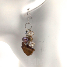 Load image into Gallery viewer, Fresh water pearl earrings in sterling silver