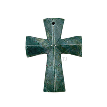将图片加载到图库查看器,Bloodstone cross pendant