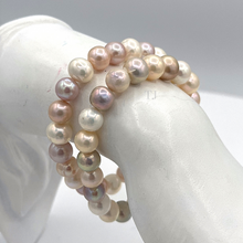 Load image into Gallery viewer, Mixed Pearl Stretchy bracelet & Black Pearl Stretchy Bracelet