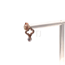 Load image into Gallery viewer, Diamonique sterling silver earrings