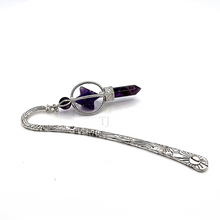 Load image into Gallery viewer, Amethyst Merkaba Metal Book Mark