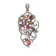 Cargar imagen en el visor de la galería, Multicolored tourmaline pendant