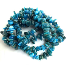 Load image into Gallery viewer, Blue Apatite Chip Long Necklace