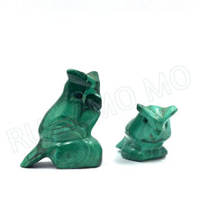Загрузить изображение в средство просмотра галереи, Hand-Carved Malachite Birds Figurines