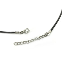 Load image into Gallery viewer, Black Leather Cord Necklace