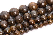 将图片加载到图库查看器,closer view of bronzite bead bracelet, differemt sizes