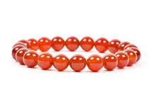 Load image into Gallery viewer, Carnelian Bead bracelet with elastic string