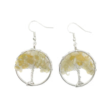Load image into Gallery viewer, Citrine Tree of Life Earring
