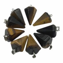 Load image into Gallery viewer, Yellow Tiger’s Eye Pendulum Pendant