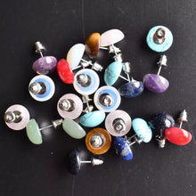 将图片加载到图库查看器,宝石扁平耳环