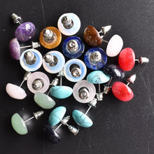 将图片加载到图库查看器,宝石扁平耳环