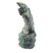 Load image into Gallery viewer, Hand-Carved Burmese Jade Buddha Meditating on Snake Statue
