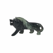 Load image into Gallery viewer, Hand-Carved Burmese Jade Lion Statue
