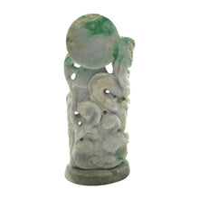 Load image into Gallery viewer, Hand-Carved Burmese Green Jade Quan Yin Statue