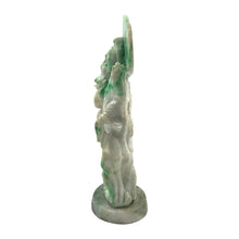 Load image into Gallery viewer, Hand-Carved Burmese Green Jade Quan Yin Statue