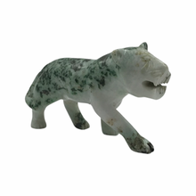 Load image into Gallery viewer, Hand-Carved Burmese Jade Tiger Sculpture