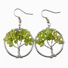 Загрузить изображение в средство просмотра галереи, Peridot Tree of Life Earring