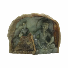 Load image into Gallery viewer, Hand-Carved Burmese Green Jade "Dome of Metta" Statue