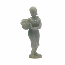 Load image into Gallery viewer, Hand-Carved Burmese Country Girl Jade Statue