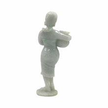 Load image into Gallery viewer, Hand-Carved Burmese Country Girl Jade Statue