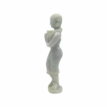 Load image into Gallery viewer, Hand-Carved Burmese Country Girl Jade Statue