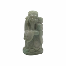 Cargar imagen en el visor de la galería, Hand-Carved Burmese Green Jade Four Sages of Prosperity Statues