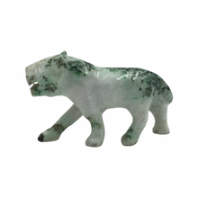 Load image into Gallery viewer, Hand-Carved Burmese Jade Tiger Sculpture