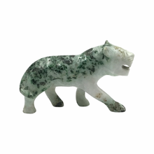 Load image into Gallery viewer, Hand-Carved Burmese Jade Tiger Sculpture
