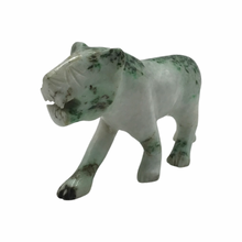 Load image into Gallery viewer, Hand-Carved Burmese Jade Tiger Sculpture