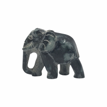 Load image into Gallery viewer, Hand-Carved Burmese Jade Elephant Figurines