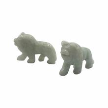 Load image into Gallery viewer, Hand-Carved Burmese Jade Lion Figurine