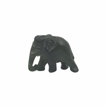 Load image into Gallery viewer, Hand-Carved Burmese Jade Elephant Figurines