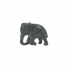 Load image into Gallery viewer, Hand-Carved Burmese Jade Elephant Figurines