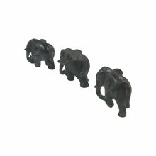 Load image into Gallery viewer, Hand-Carved Burmese Jade Elephant Figurines