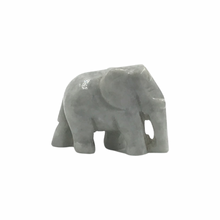 Load image into Gallery viewer, Hand-Carved Burmese Jade Elephant Figurines