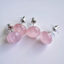 Cargar imagen en el visor de la galería, Gemstone Oval Earrings
