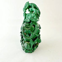 将图片加载到图库查看器,Nature's Serenity: A Malachite Vessel of an Old Man