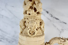 将图片加载到图库查看器,The Majestic Two-Piece Incense Burner: A Divine Display of Mythical Creatures and Deities