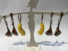 Cargar imagen en el visor de la galería, Earring Amber with 925 Silver