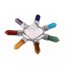 Load image into Gallery viewer, Quartz Pyramid Chakra Energy Generator