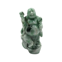 Загрузить изображение в средство просмотра галереи, Hand-Carved Burmese Jade Happy Buddha Statue