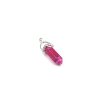 Load image into Gallery viewer, Pink Agate White Point Pendant
