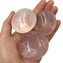 Cargar imagen en el visor de la galería, Rose Quartz Cabochon Palm Stone