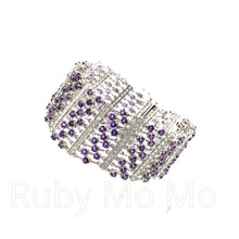 Load image into Gallery viewer, Amethyst Layered Bracelet in sterling silver